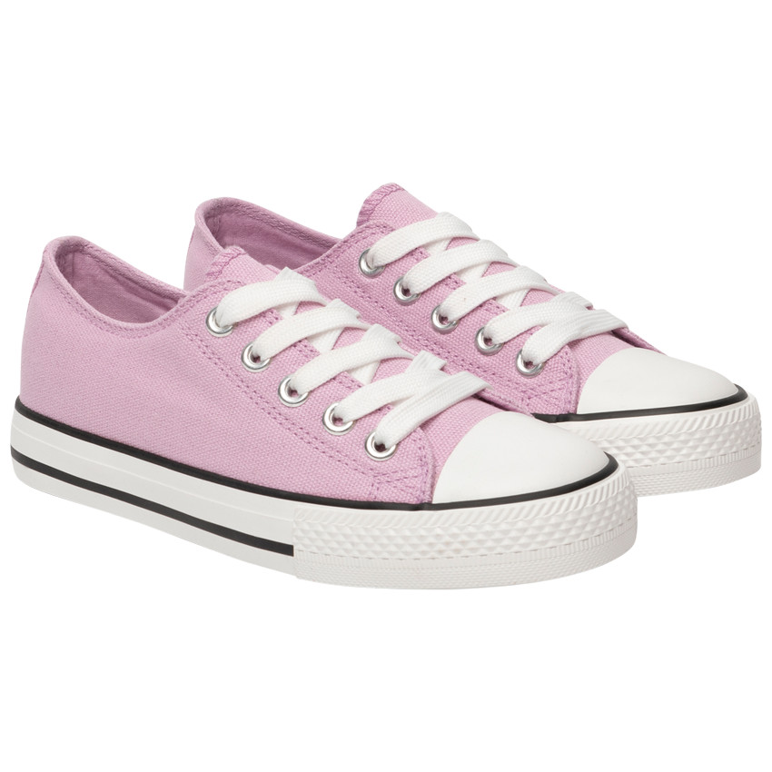 Baskets basses à lacet en toile pour fille 