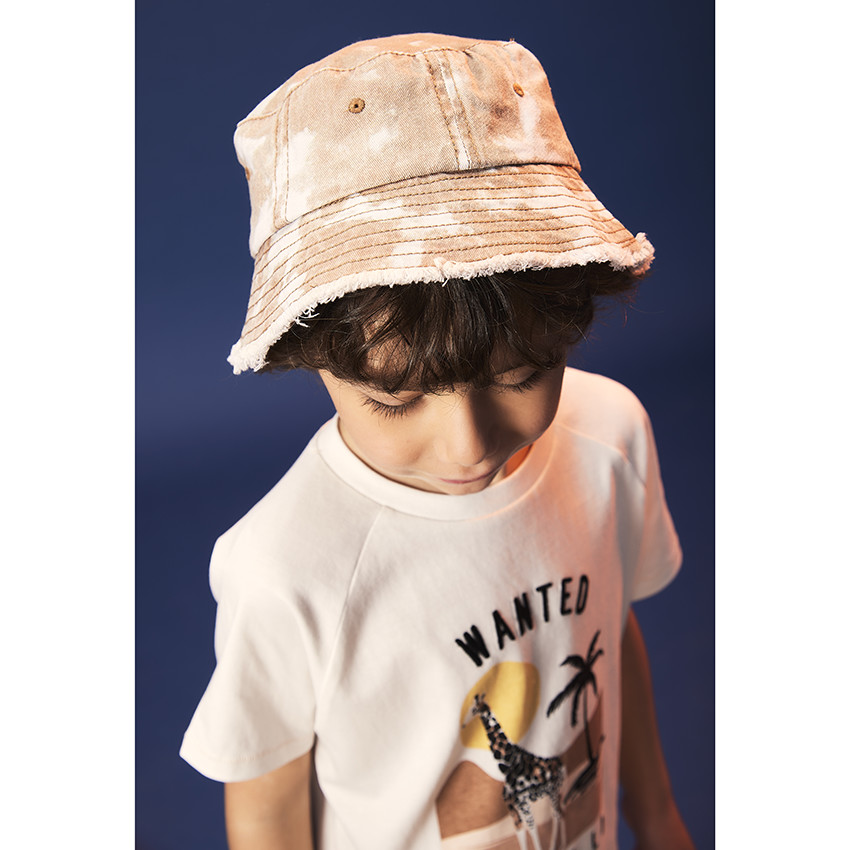 Bob effet tie & dye finition franges pour garçon 