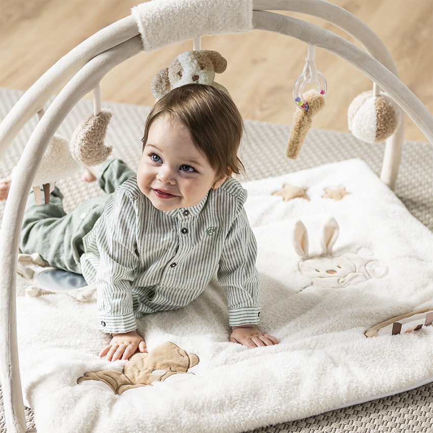 Tapis d'éveil avec arches - Teddy bouclette 