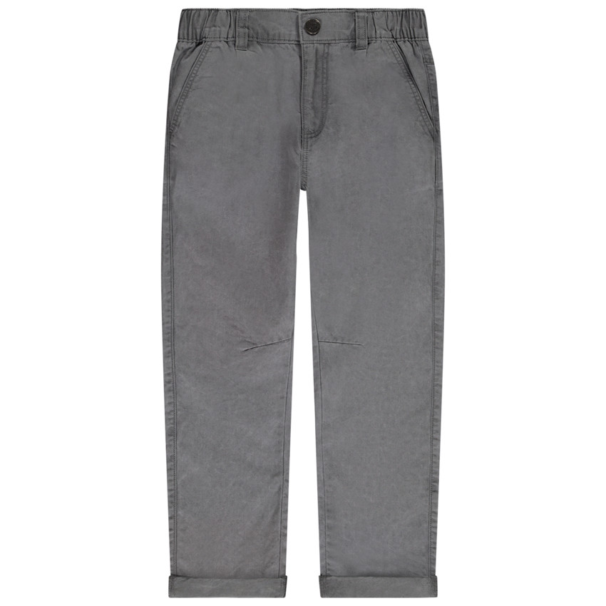 pantalon chino avec taille élastiquée pour garçon - gris