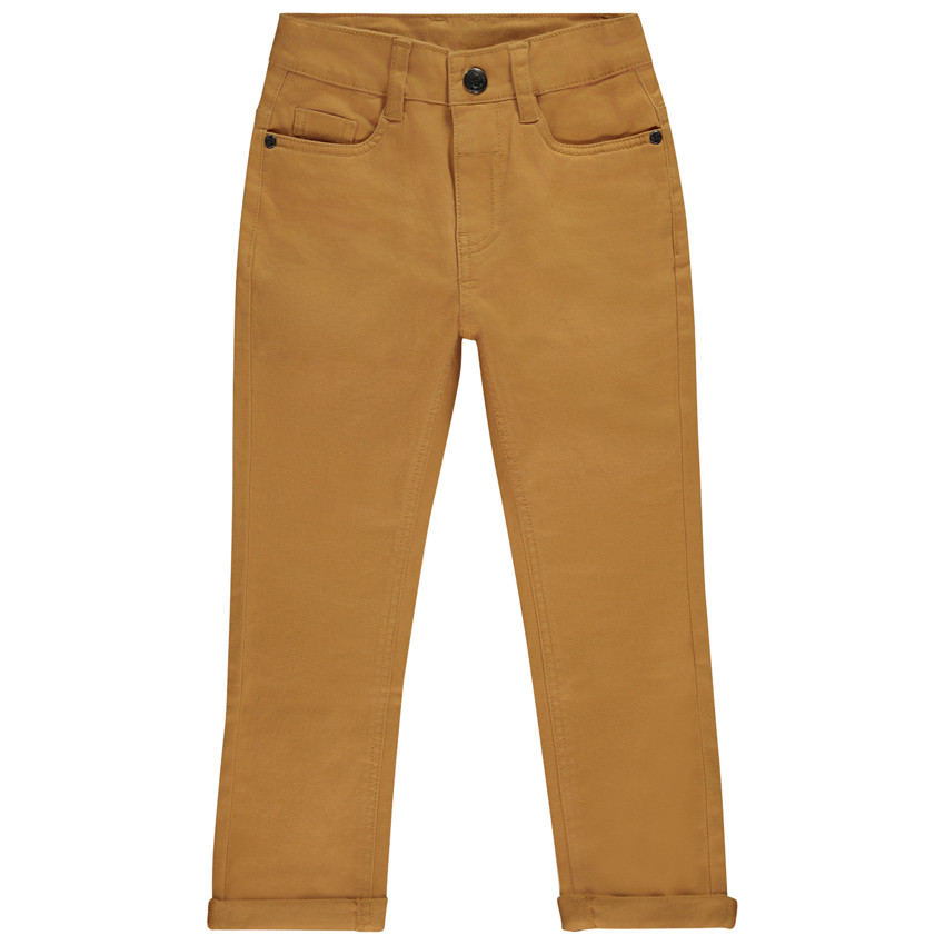 Pantalon en twill uni effet froissé pour garçon 