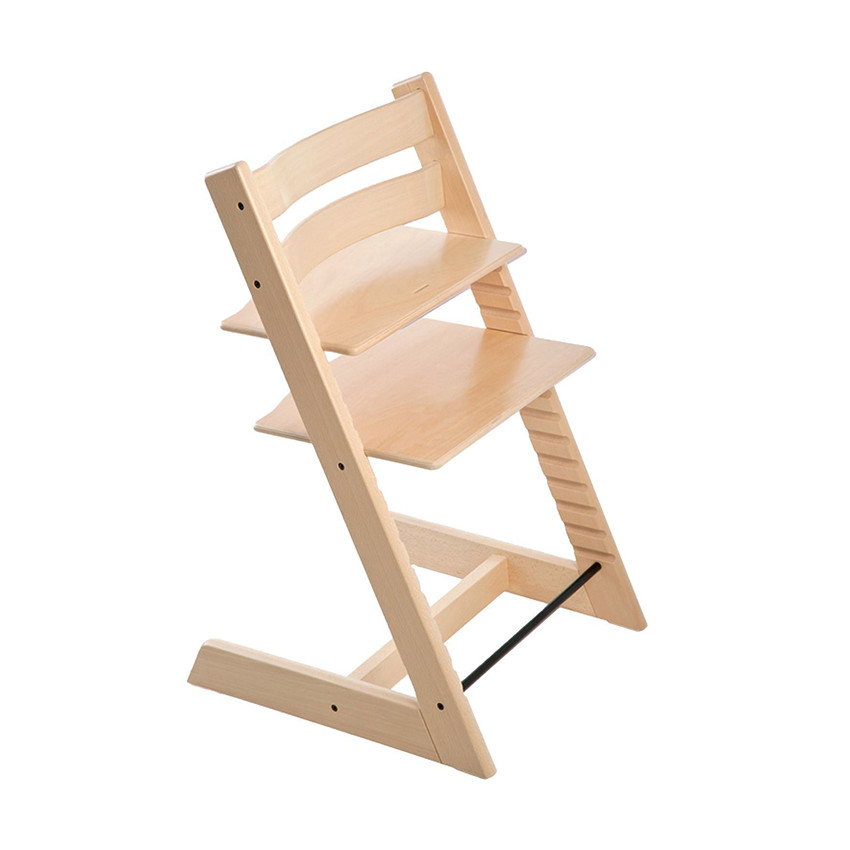 Pack chaise haute en hêtre Tripp Trapp naturel + Baby Set² naturel + plateau 