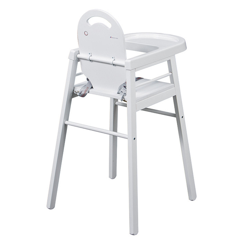 Chaise haute fixe Lili - Laqué blanc 