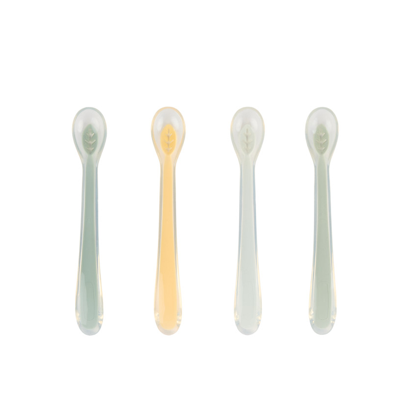Lot de 4 cuillères en silicone Miamix - vert 