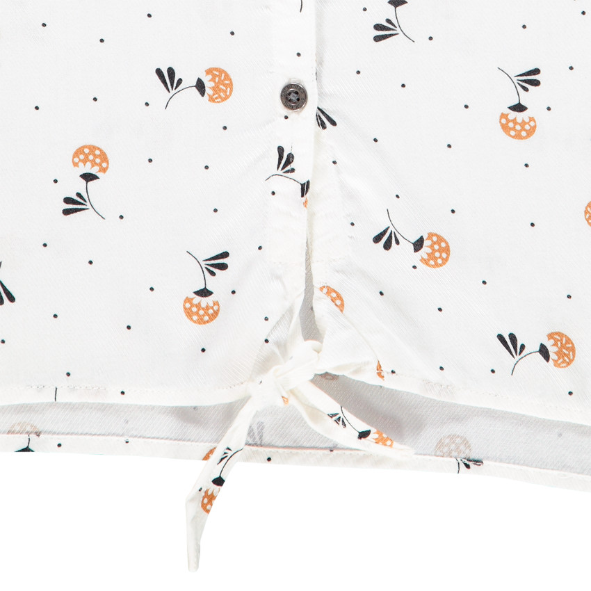 Chemise en lyocell à imprimé floral pour fille 
