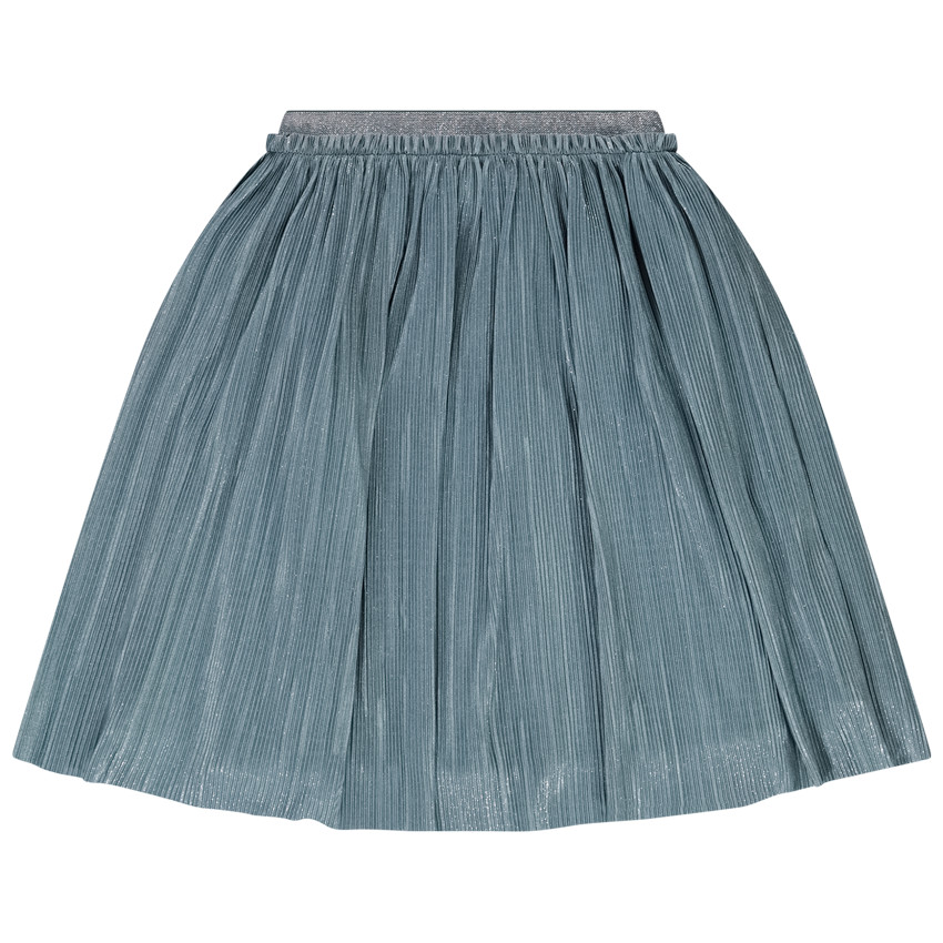 Jupe courte plissée à paillettes pour fille