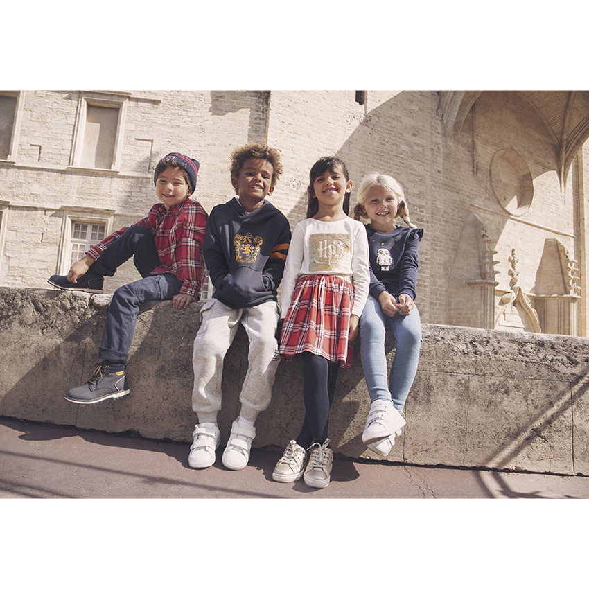 Bonnet en tricot à badge brodé Harry Potter 