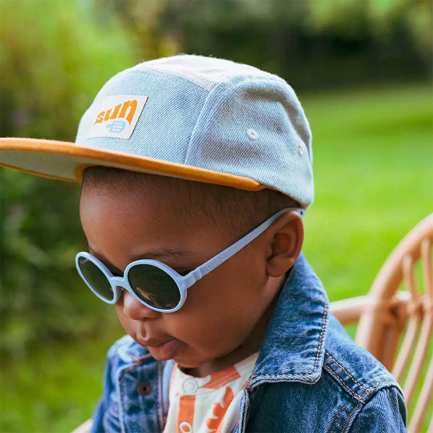 Lunettes de soleil incassables Rozz 1-2 ans bleu ciel 