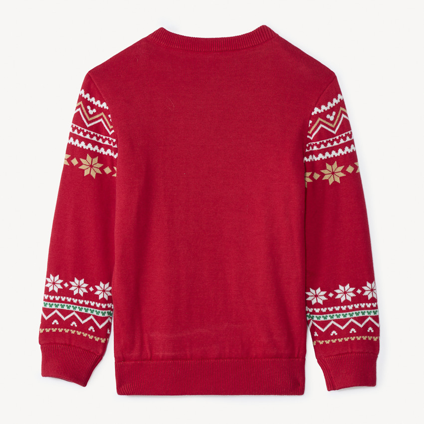 Pull de Noël Mickey Disney en tricot doublé pour garçon 