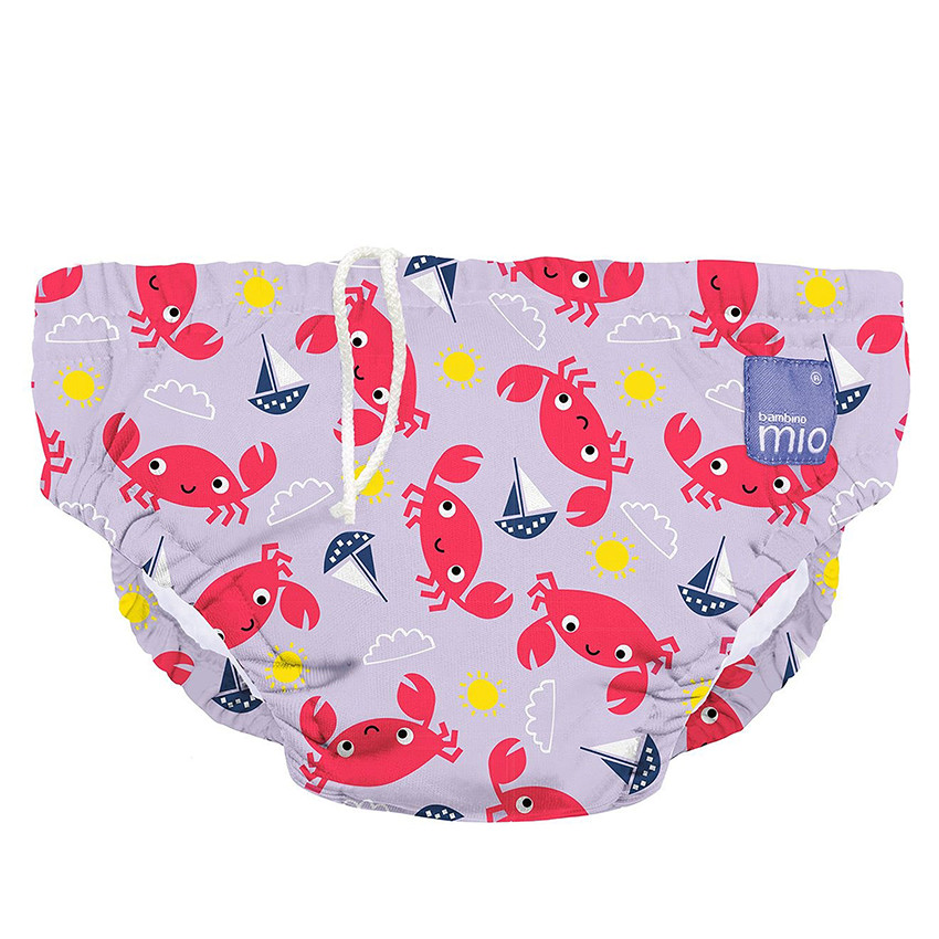 Couche de bain lavable 2 ans et + – Crique aux crabes - Violet