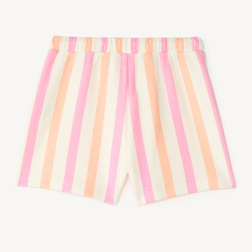 Short en tubique rayé pour fille 