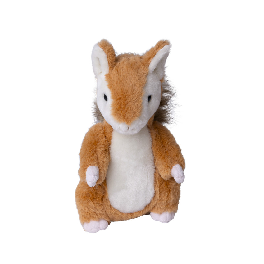Peluche écureuil 25cm marron 