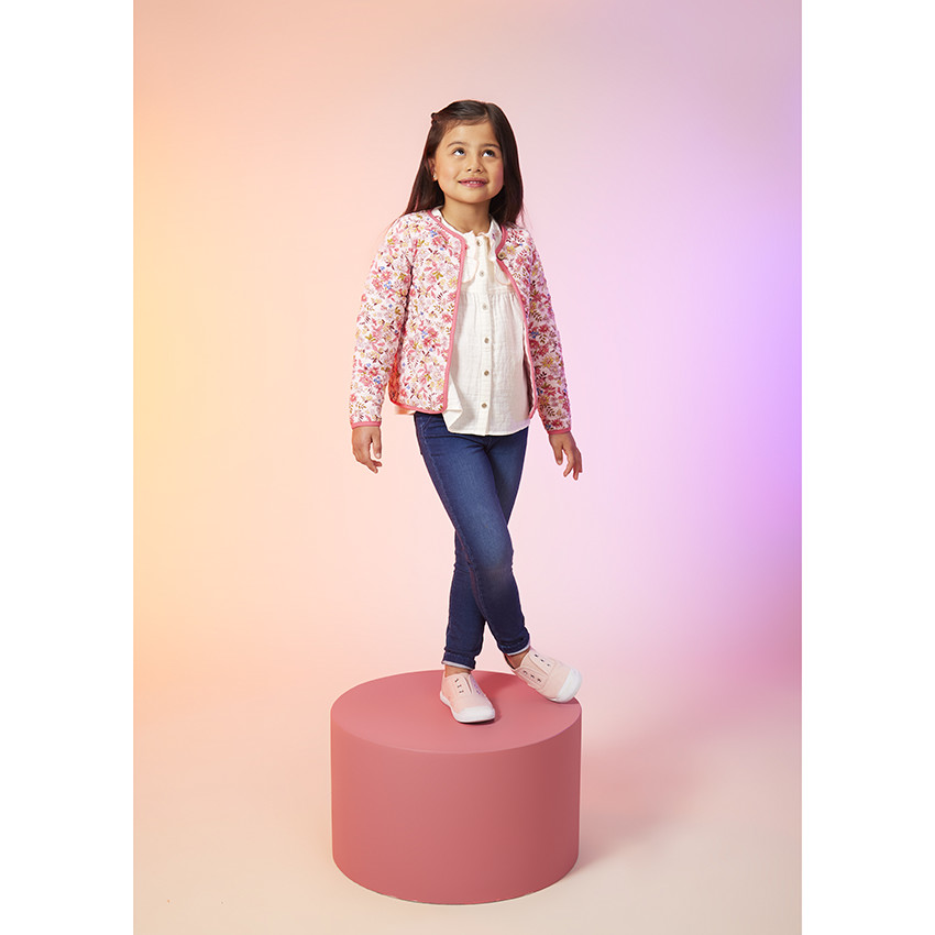 Chemise manches longues avec broderie fantaisie pour fille 