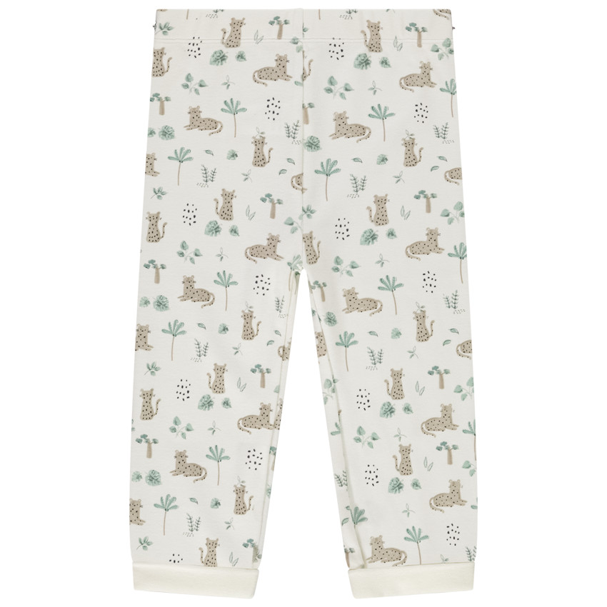 Pyjama long 2 pièces imprimé léopard pour bébé 