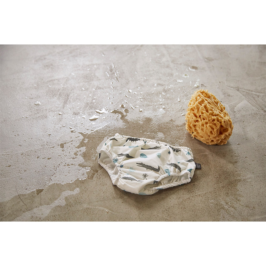 Couche de bain Garçon 36 mois – Crocodile Blanc 