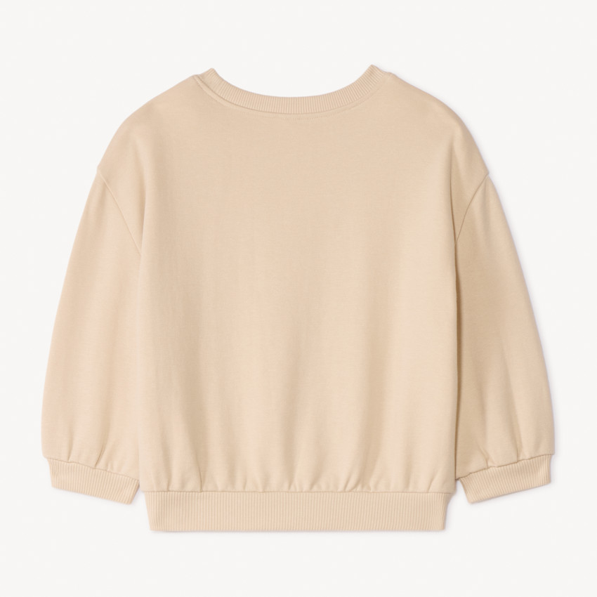 Sweat molleton oversize patchs bouclette pour bébé fille 