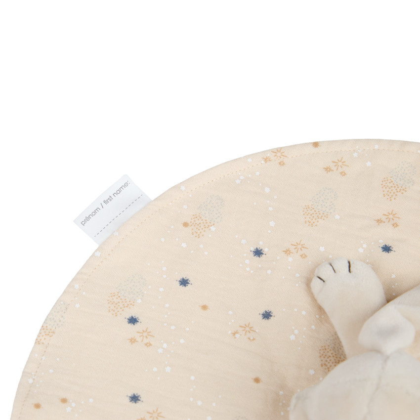 Doudou plat Lapin - Bande de Rêveurs 