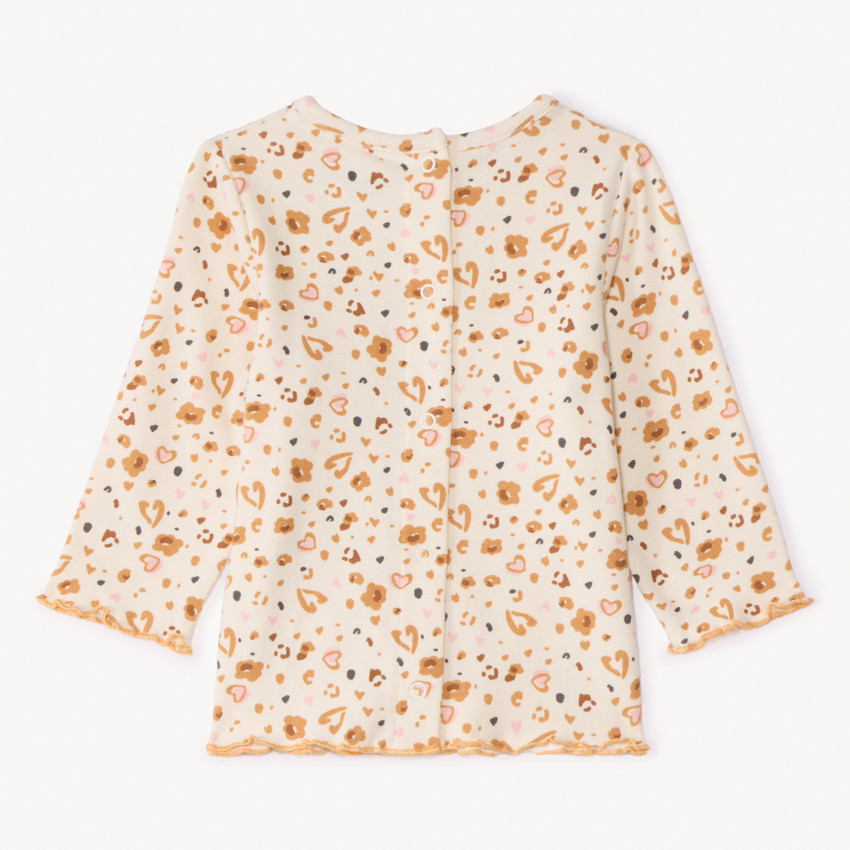 Ensemble 2 pièces motifs léopard pour bébé fille 