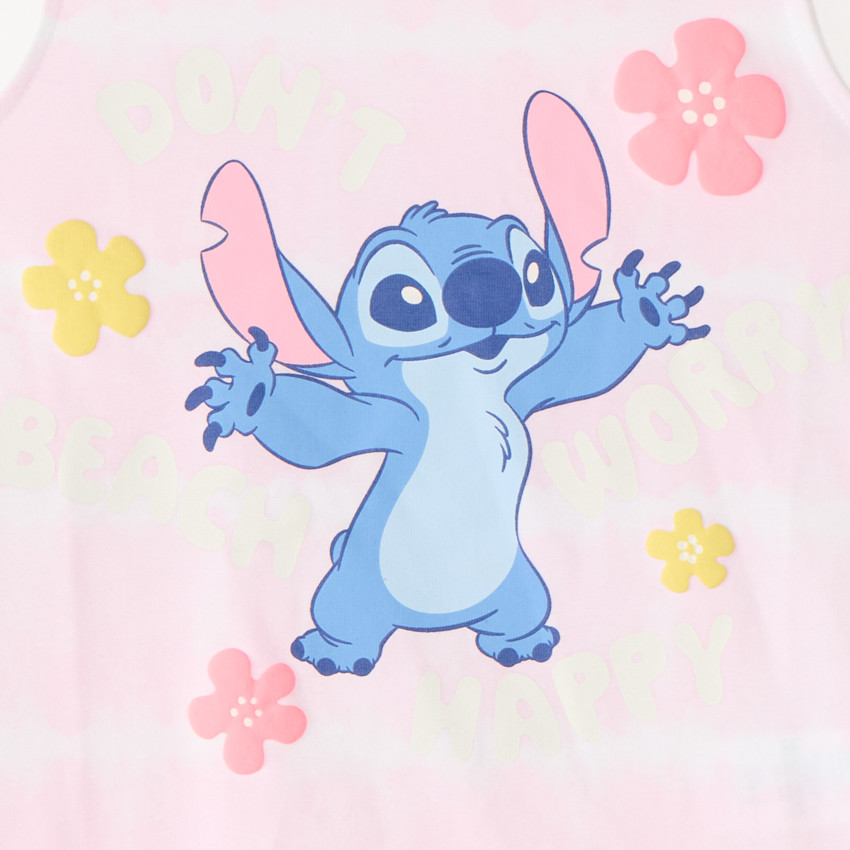 Débardeur tie and dye print Stitch Disney pour fille 