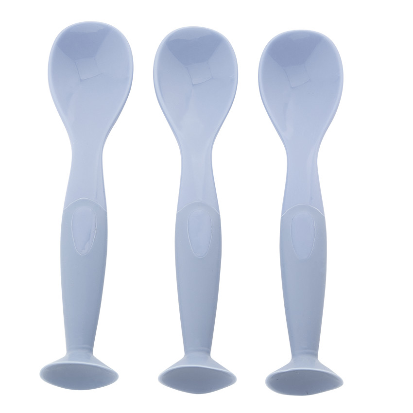 Set de 3 couverts à ventouse Yummix bleu 