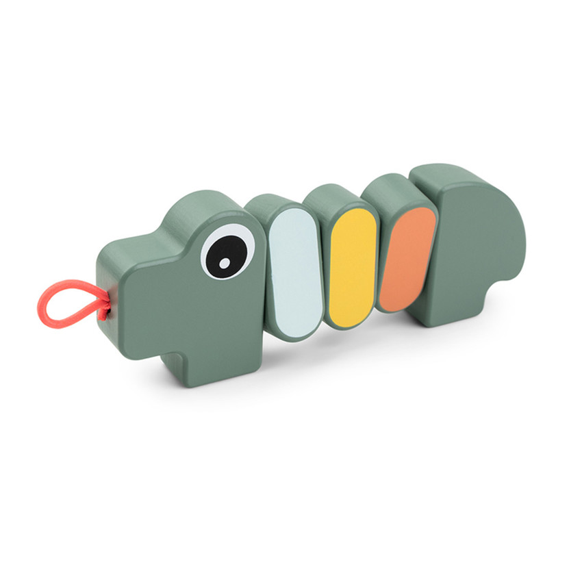 Jouet d'éveil bois Croco vert 3M+