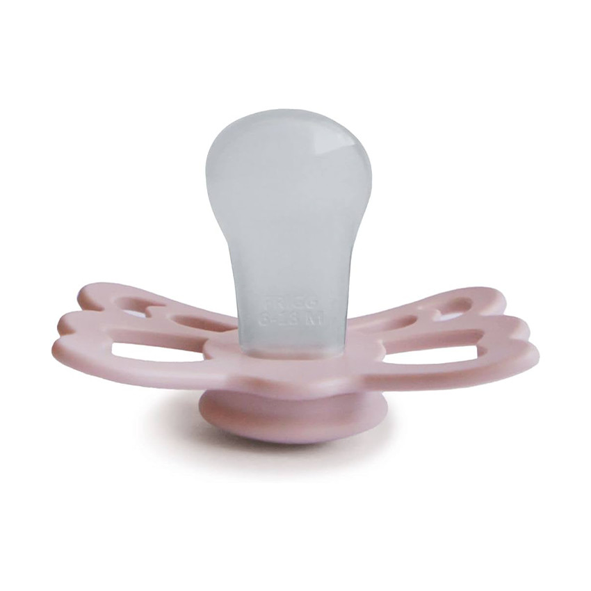 Lot de 2 sucettes silicone T1 Butterfly blush/cream 