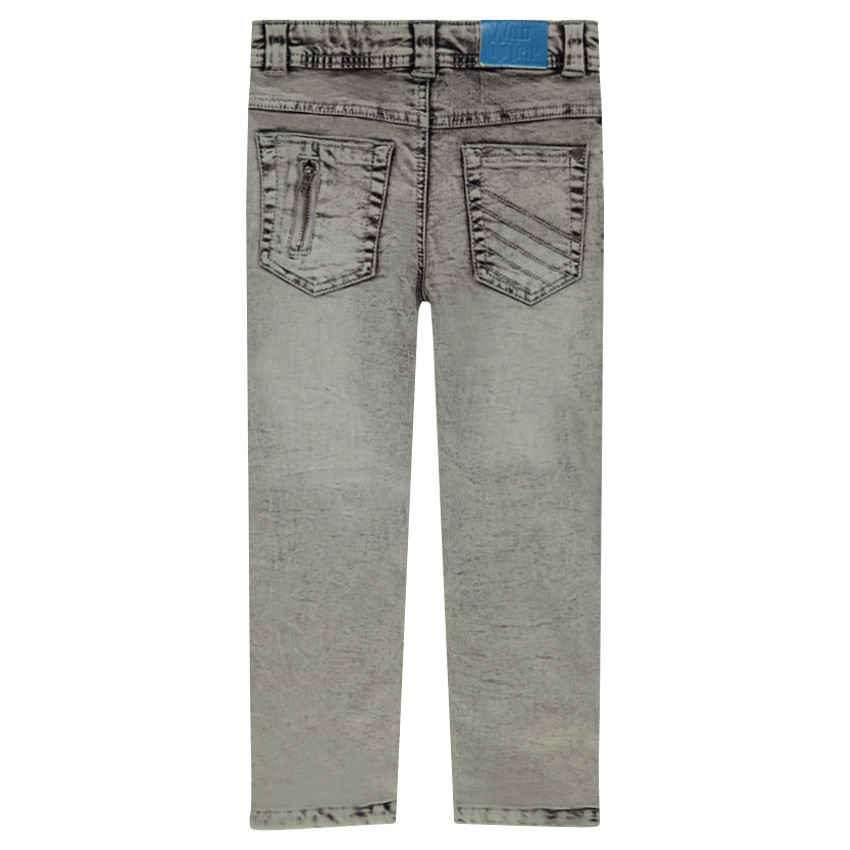 Jeans droit effet neige 