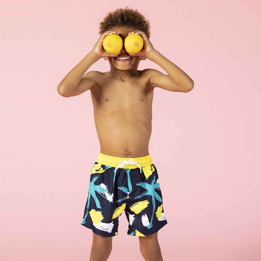 Short de bain imprimé palmiers pour enfant garçon 