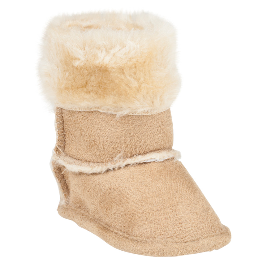 1/2 bottes avec détails en fausse fourrure