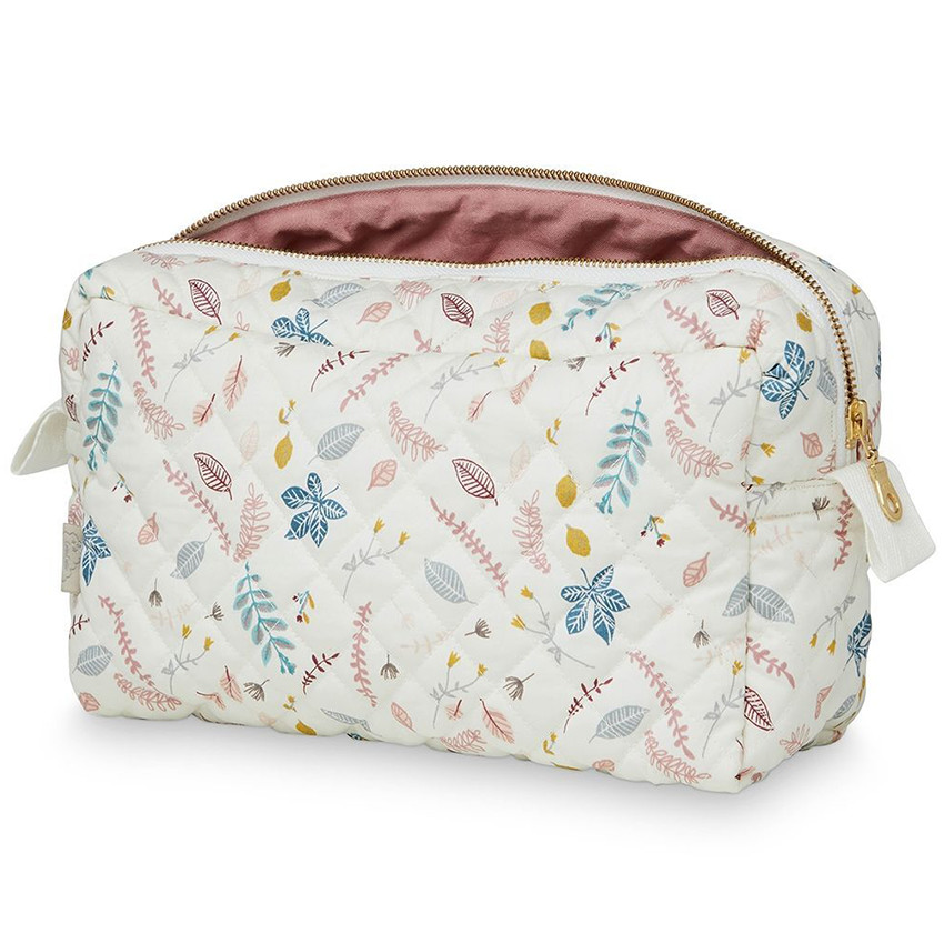 Trousse de toilette en coton - Pressed Leaves Rose 