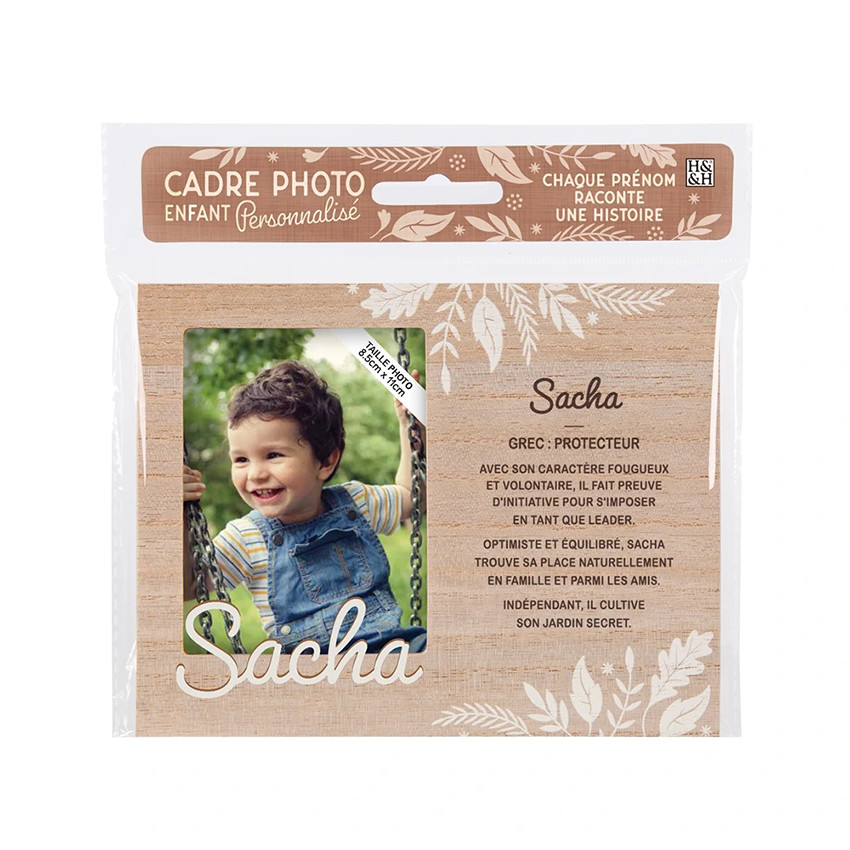 Cadre photo personnalisé 18,5 x 14,5 cm Sacha 