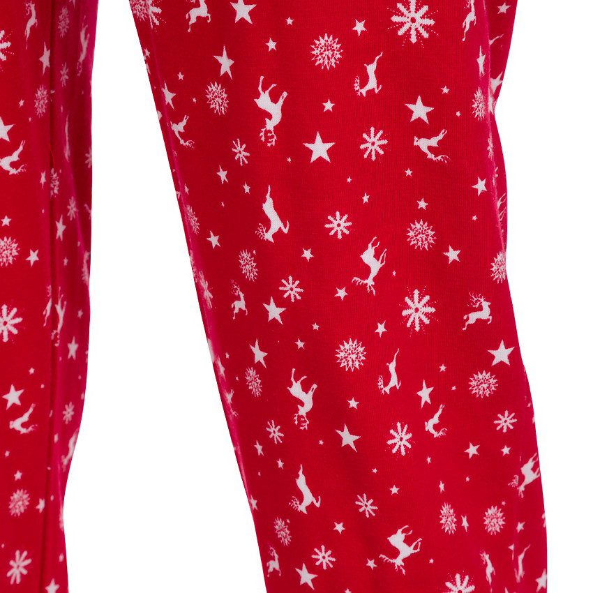 Pyjama de grossesse en sherpa et molleton avec élan brodé 