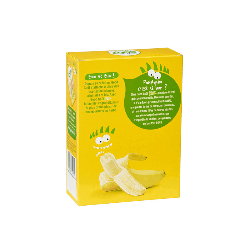 Gourde à la banane pour enfant - 4 x 90g 