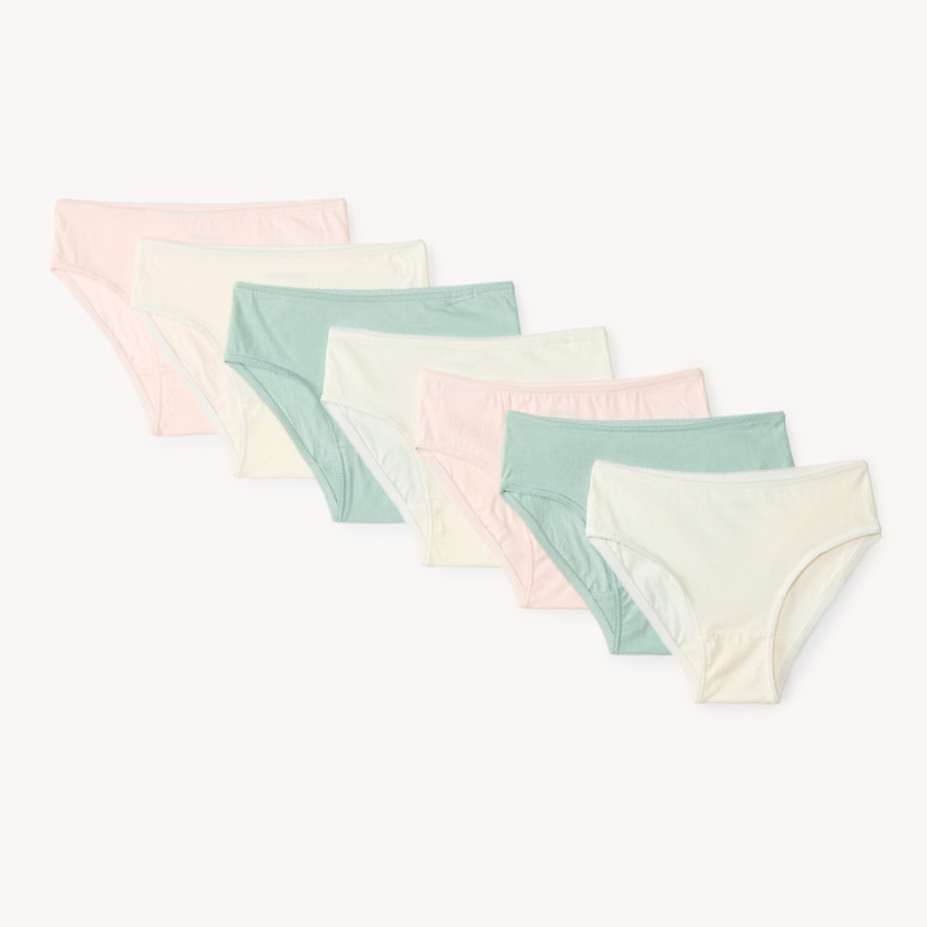 Lot de 7 culottes unies pour fille