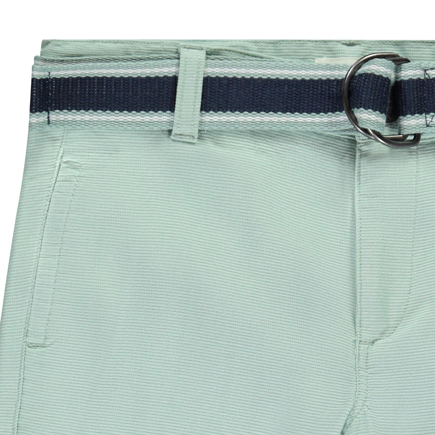 Pantalon chino avec ceinture bicolore pour garçon 