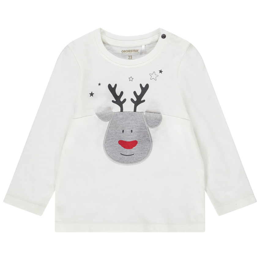 T-shirt esprit Noël avec animation 3D pour bébé garçon 