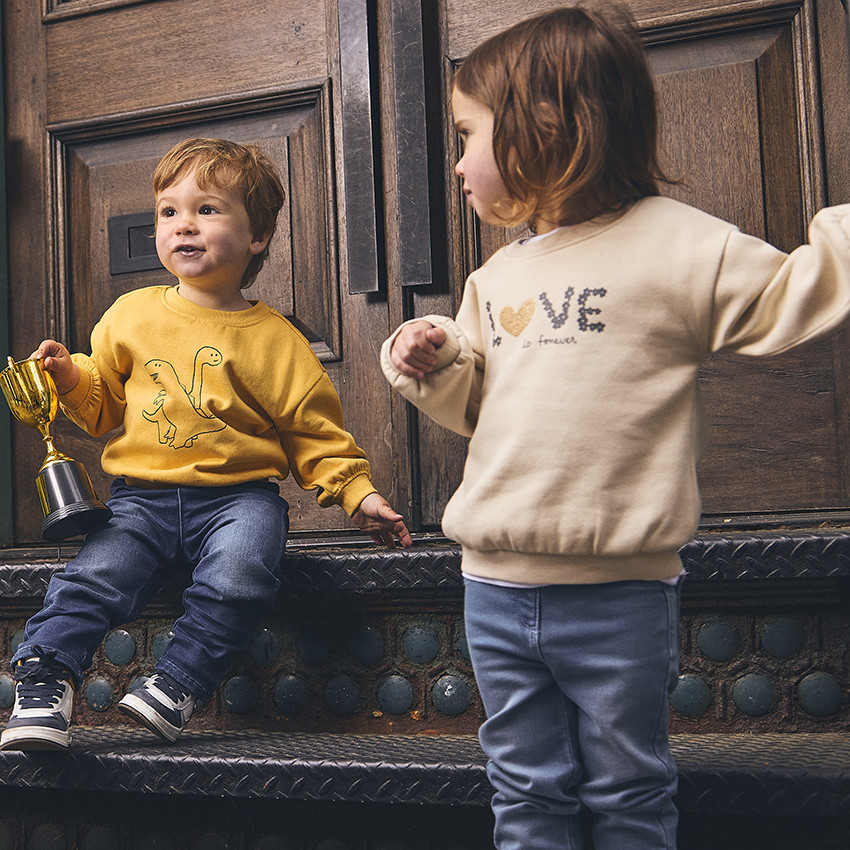 Sweat en molleton avec print fantaisie pour bébé fille 