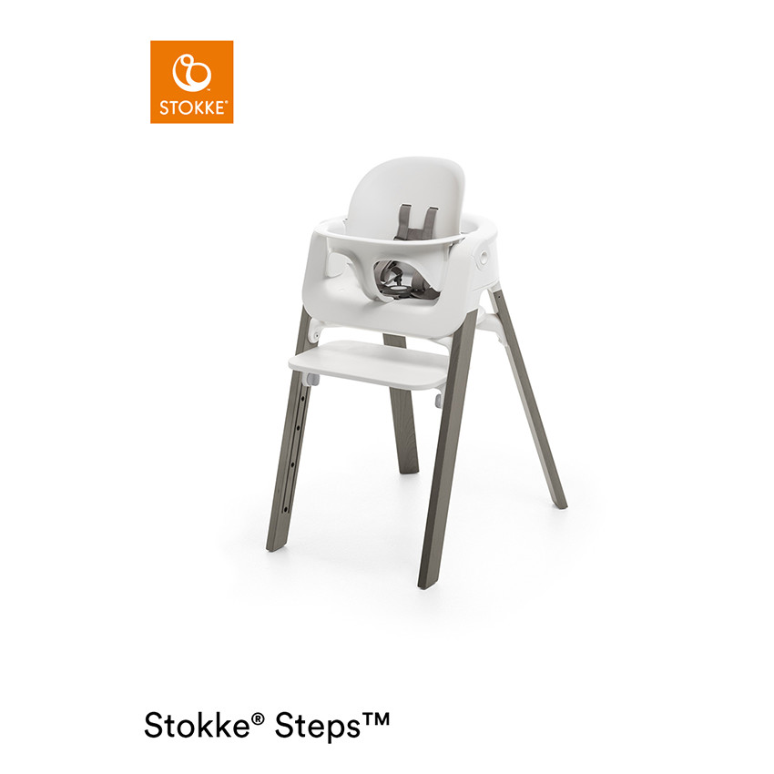 Chaise haute évolutive Steps - Gris Brume 