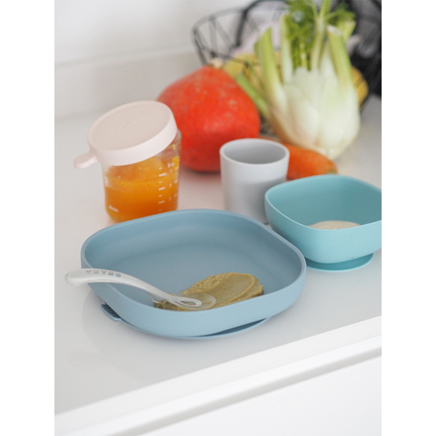 Set de vaisselle en silicone 4 pièces – Jungle 