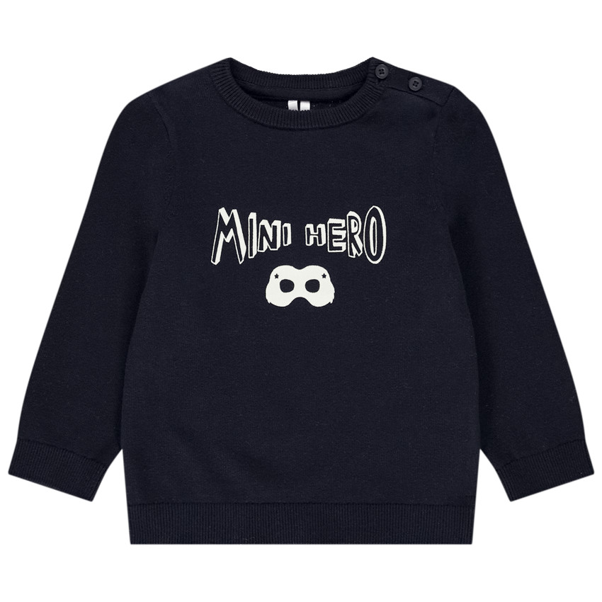 Pull en tricot print fantaisie pour bébé garçon