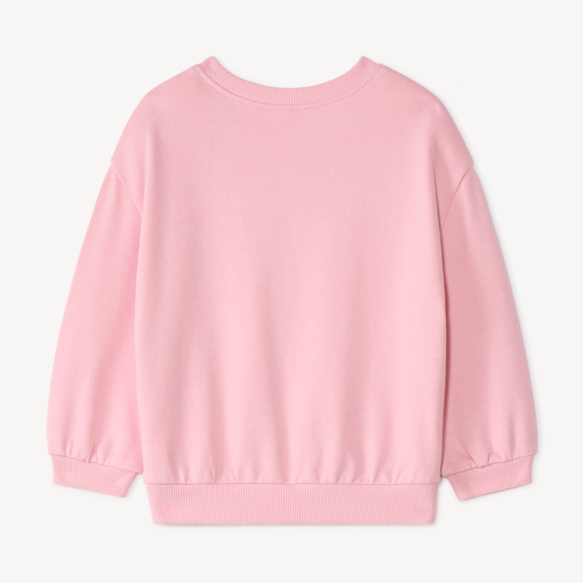 Sweat molleton oversize patchs bouclette pour bébé fille 