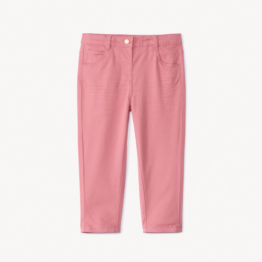 Pantalon en twill uni pour bébé fille  