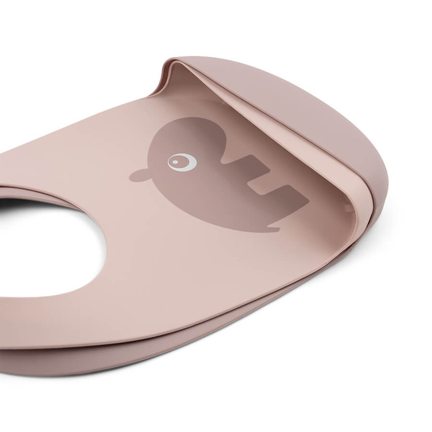 Lot de 2 bavoirs en silicone - Ozzo rose 