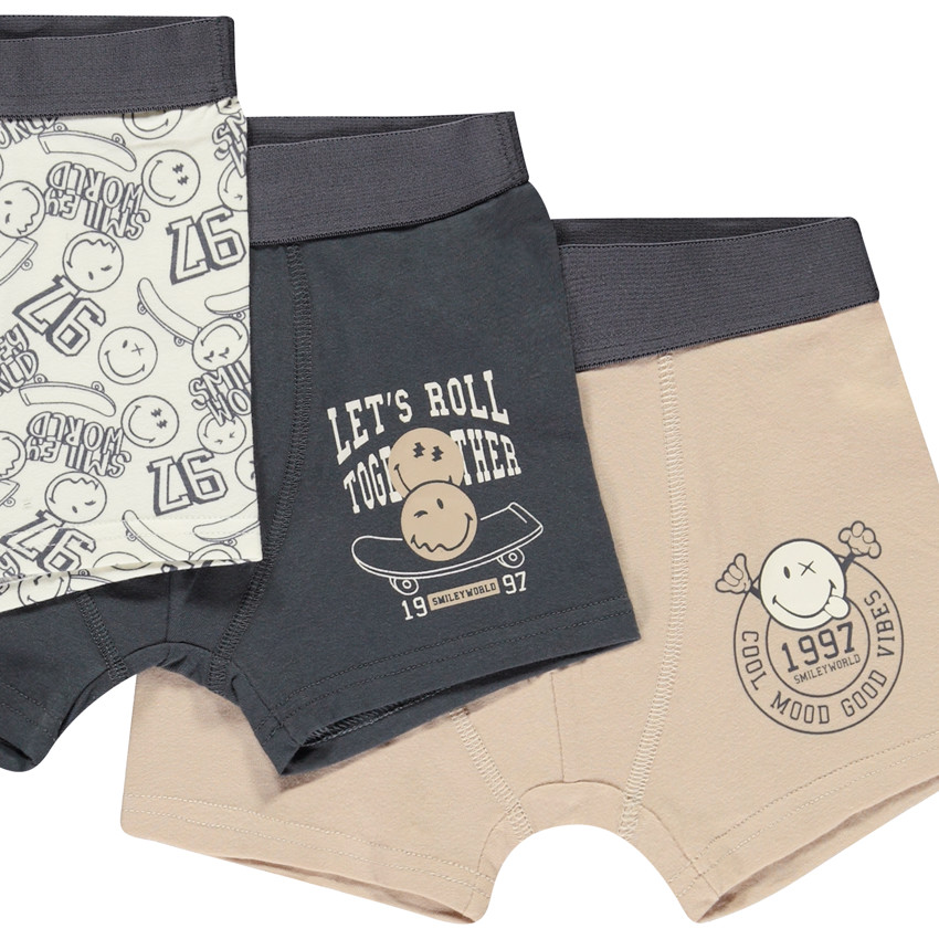 Lot de 5 boxers motifs SmileyWorld pour garçon 