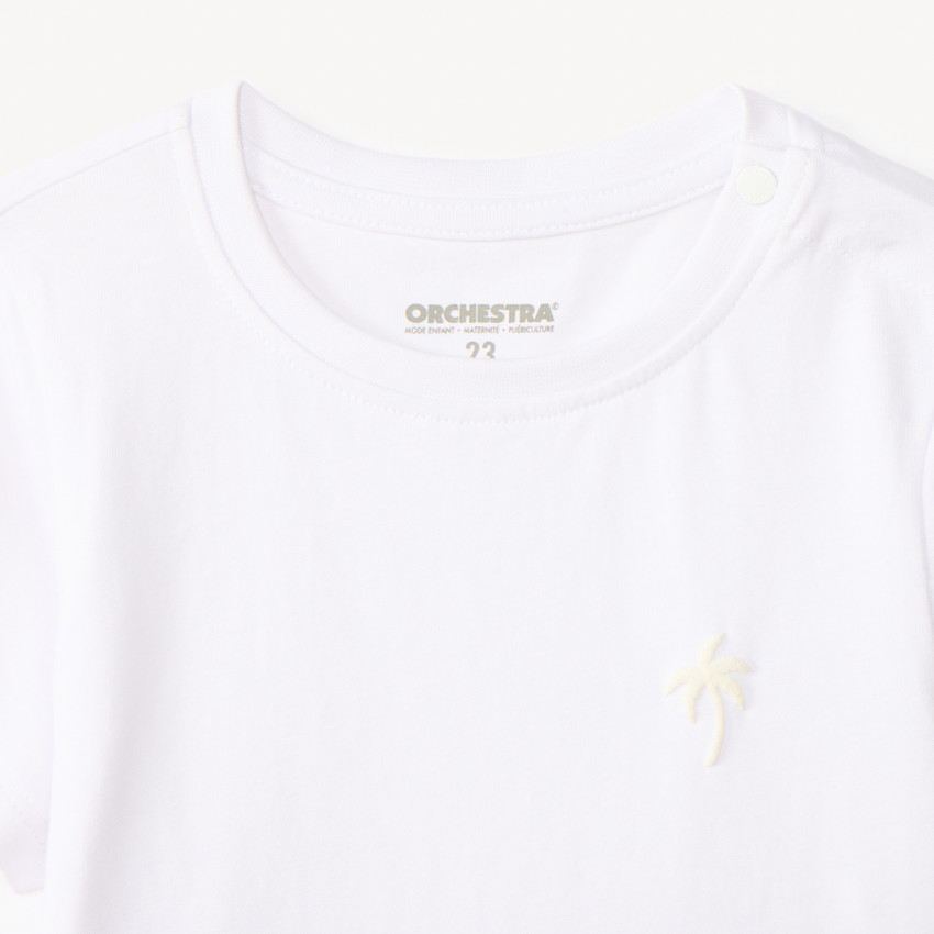 Lot de 3 t-shirts manches courtes unis pour bébé garçon 