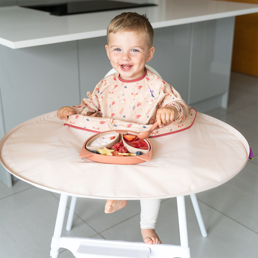Bavoir supplémentaire pour kit plateau DME imprimé renard 