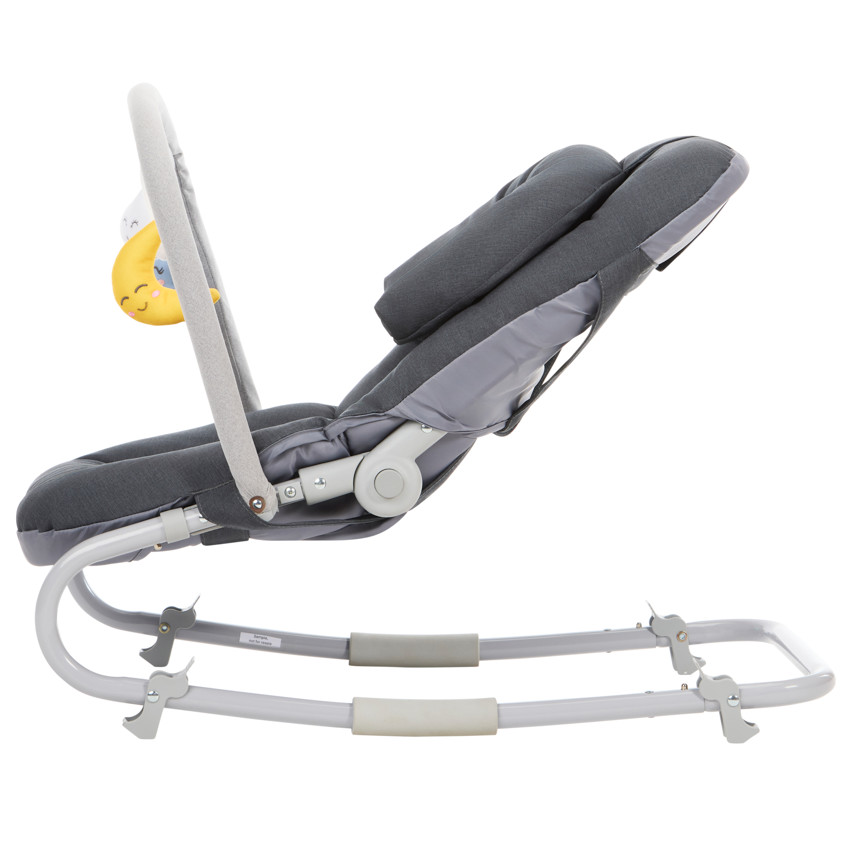Transat pliable avec arche Comfy gris 