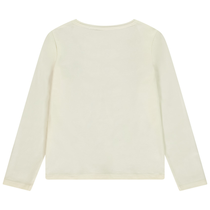 T-shirt manches longues print Capitale pour fille 