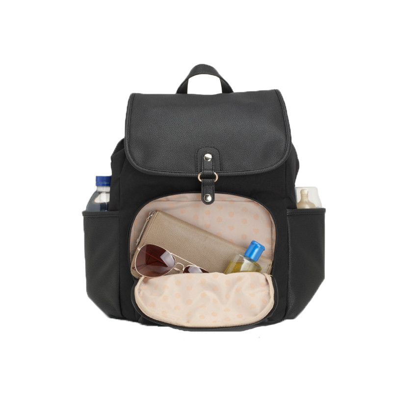 Sac à langer Freddie Vegan - Leather black 