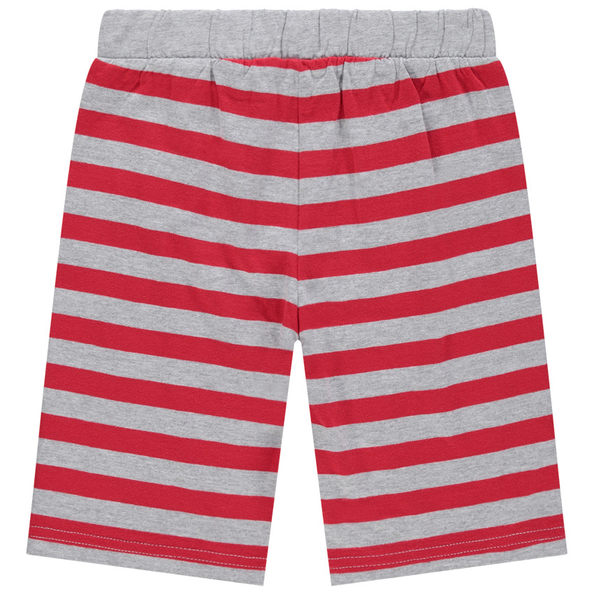 Ensemble avec débardeur print SmileyWorld frites et bermuda rayé 